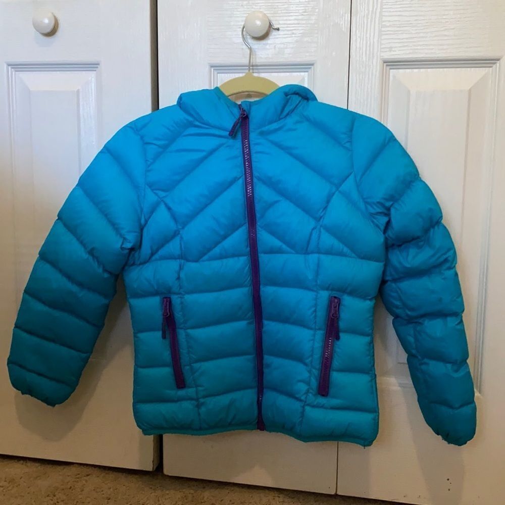 Weatherproof puffer jacket for girls